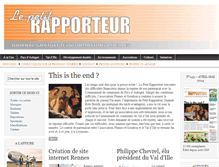 Tablet Screenshot of lepetitrapporteur.fr